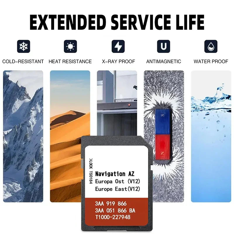 AZ V12 OST SD Card for VW Skoda Amundsen &ndash; Anti Fog Film