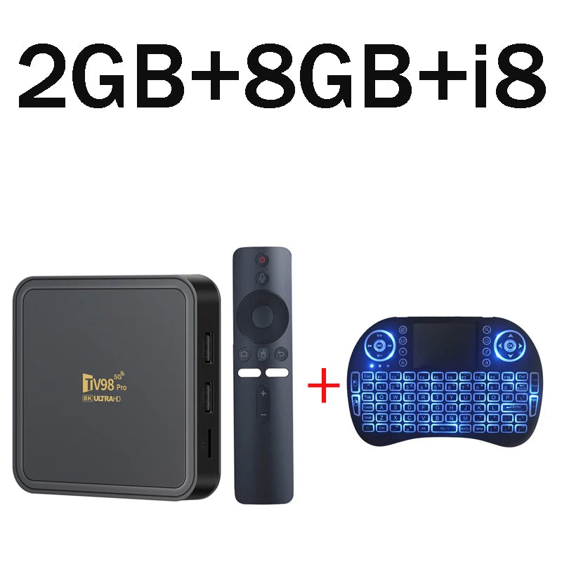 TV98 Pro ATV Allwinner H313 Quad Core &ndash; 8K Video Ready tv98pro2gb8gbi8 / US Plug