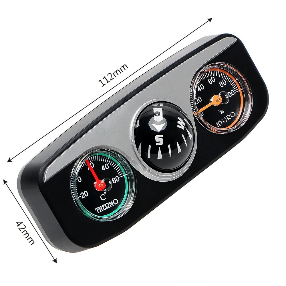 3 In 1 Car Compass Thermometer Hygrometer &ndash; Dashboard Decor