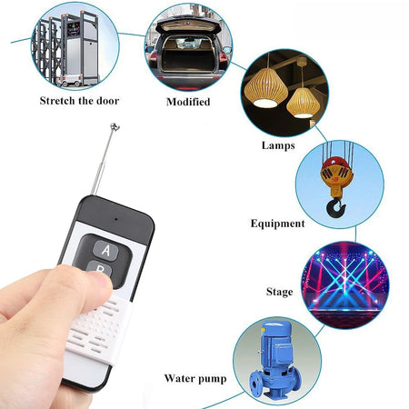 433MHz Wireless Remote Control with 1-4 Keys for Gates and Garage Doors