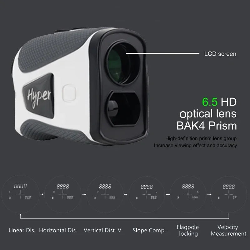 Portable Hunting Outdoor Laser Rangefinder - Flag Lock