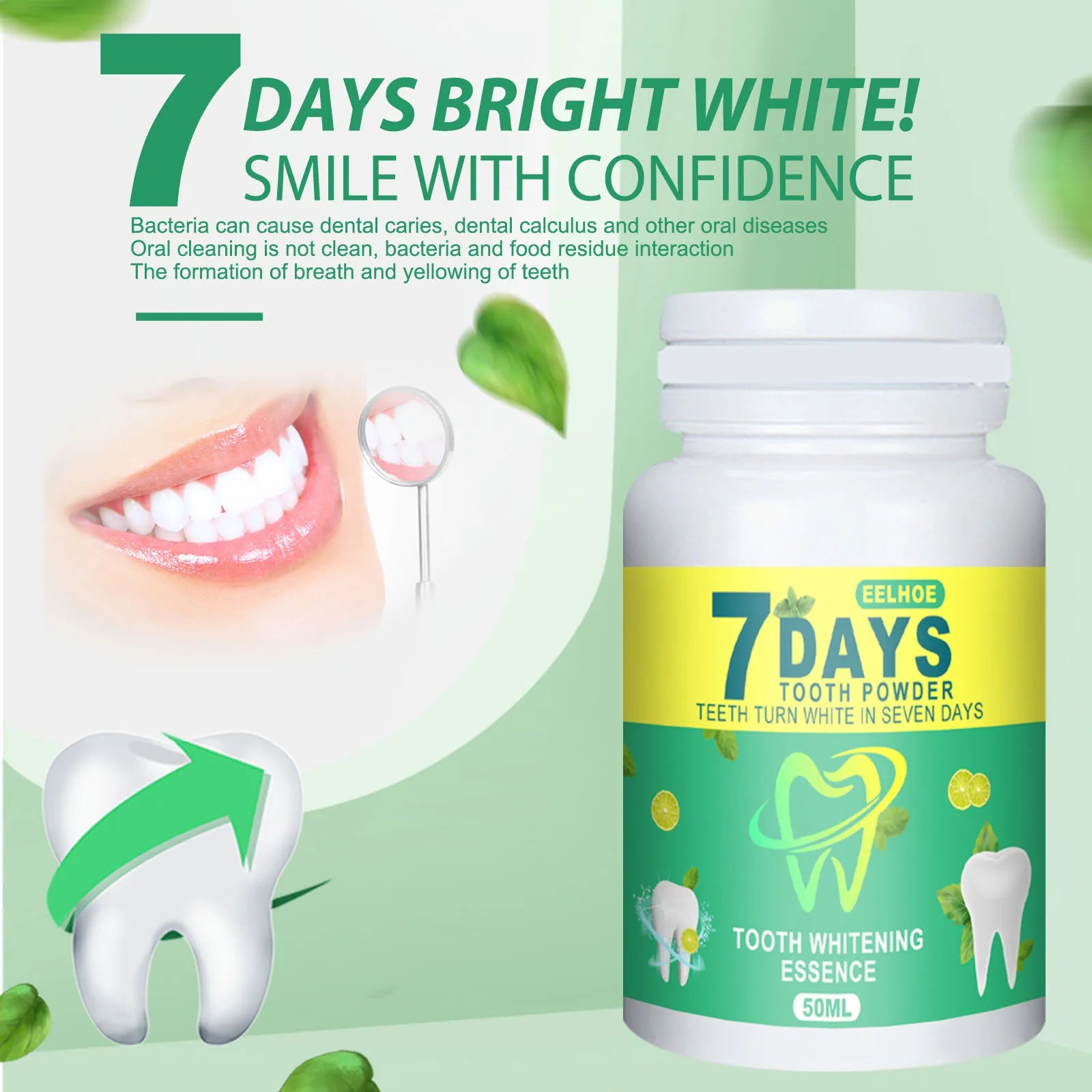 5 Days Whitening Tooth Powder &ndash; Effective Stain Removal for Radiant Smile
