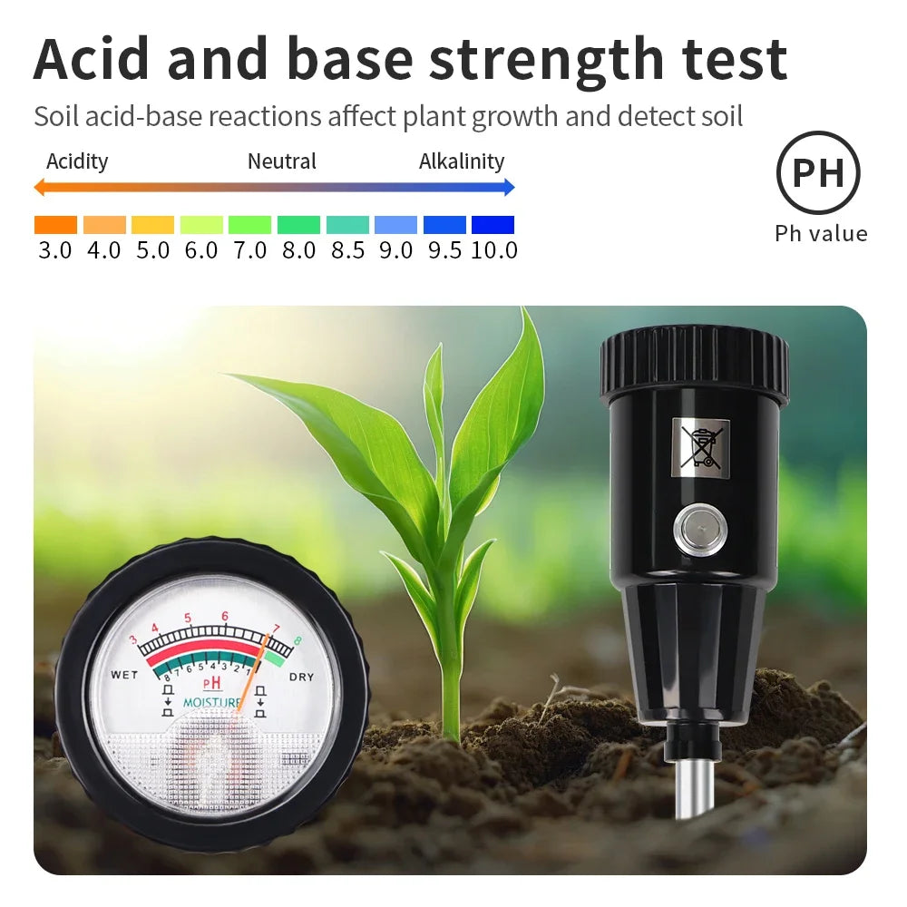 2 In 1 Soil Moisture PH Meter &ndash; Metal Sensor Probe