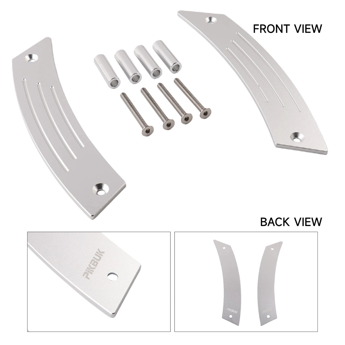 Aluminum Interior Door Handle Panel for Volkswagen Beetle 1999-2005 Pair by InterCyprus Trading Ltd