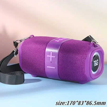 TG667 Outdoor Portable Dual Bluetooth Speaker with RGB and Subwoofer purple