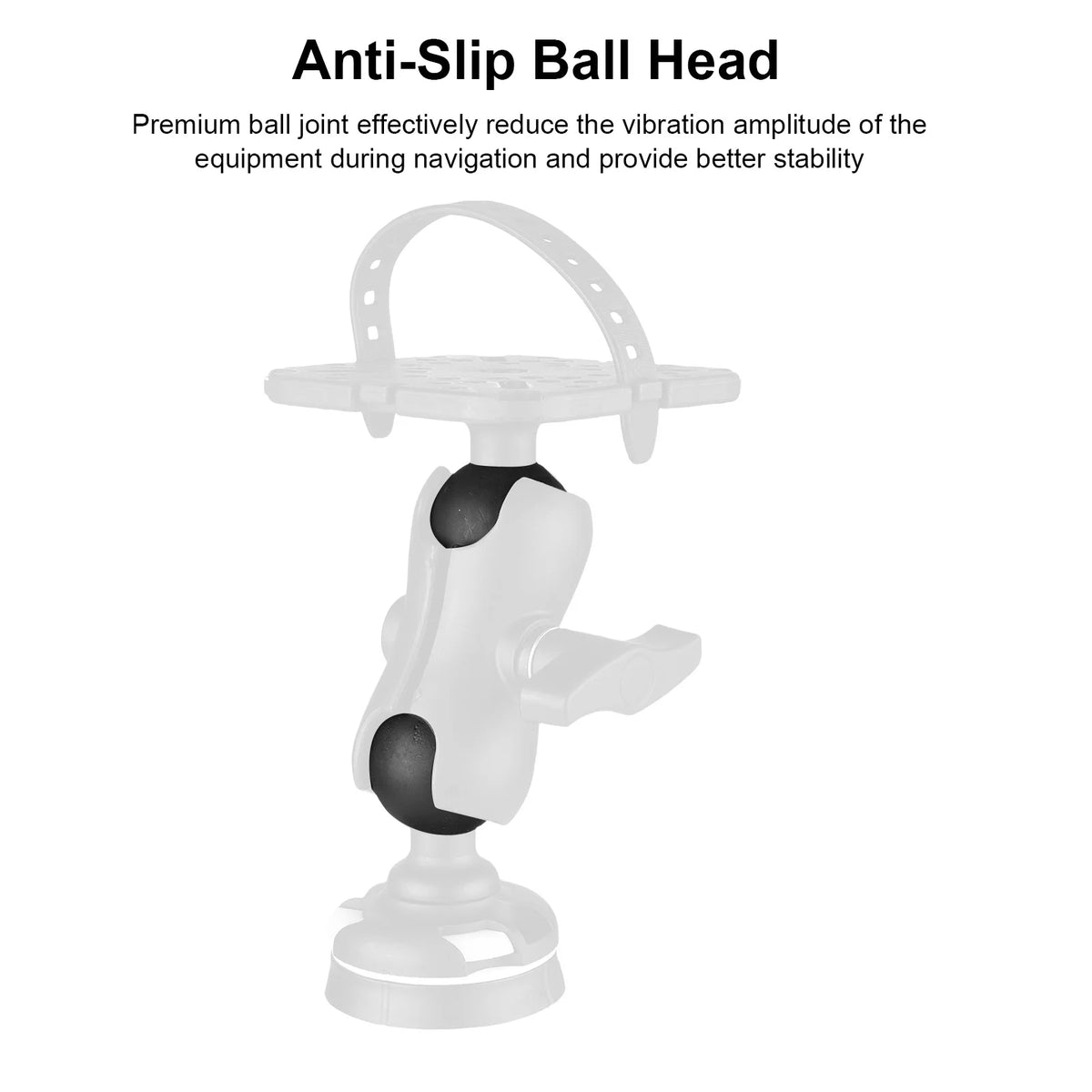 Weather Resistant 360&deg; Rotating Fish Finder Holder - Universal Mount for Boats &amp; Kayaks