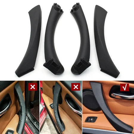Car Black Left Right Passenger Inner Handle Interior Door Panel Pull Trim Cover For BMW 3 Series E90 E91 316 318 320 325 328i by InterCyprus Trading Ltd