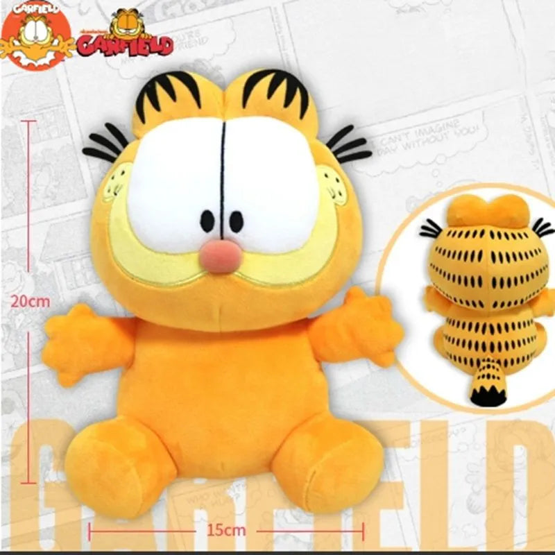 Kawaii Garfield Plush Keychain - Cute Cartoon Doll for Bags &amp; Gifts sit A / CHINA