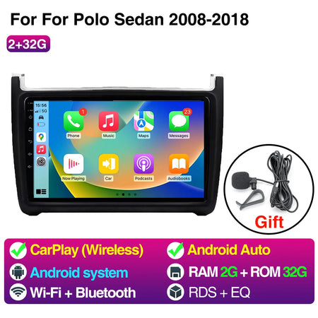 9Inch Car Radio CarPlay Android Auto &ndash; Bluetooth WiFi 2G 32G