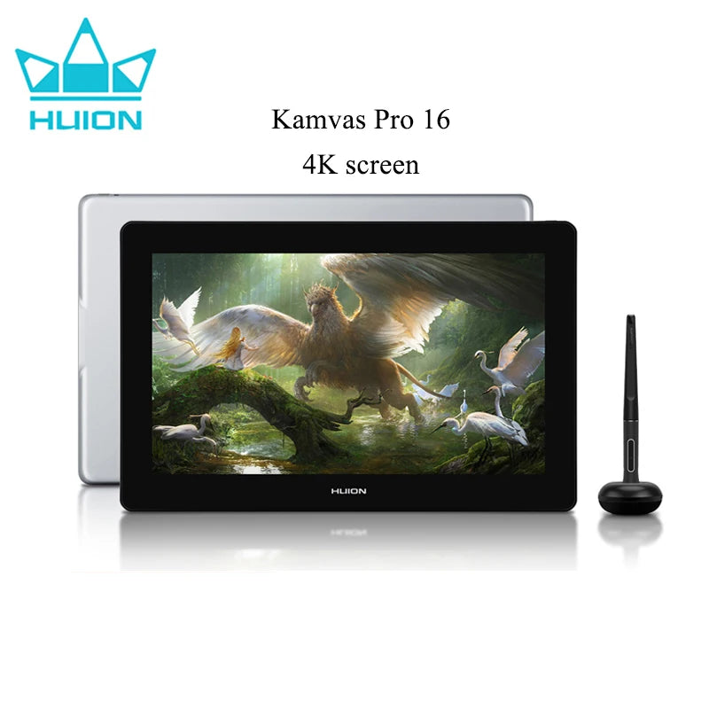 Kamvas Pro 16 4K Pen Display με οθόνη 15.6-ιντσών με αντιανακλαστική επιφάνεια, 120 τοις εκατό sRGB