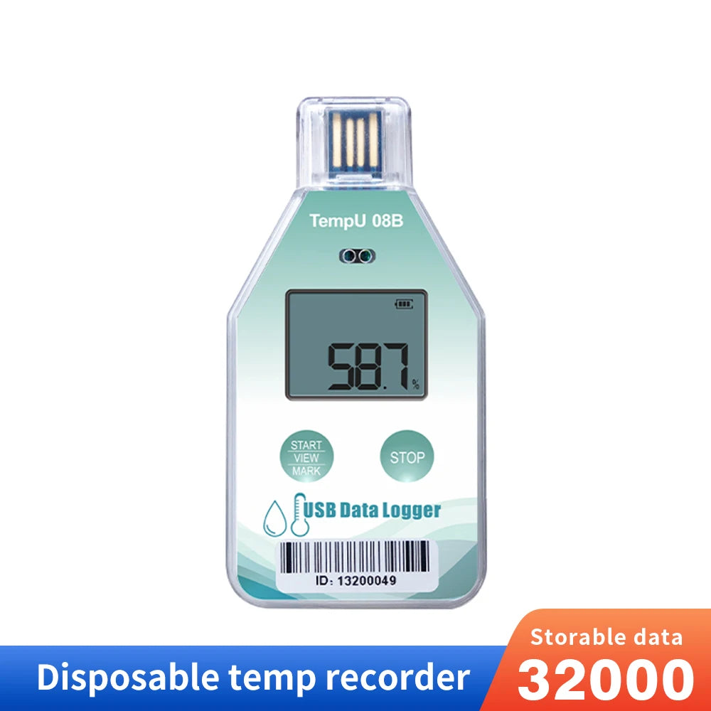 TempU08B &ndash; IP67 Waterproof Temp And Humidity Data Logger TempU08B Temp RH