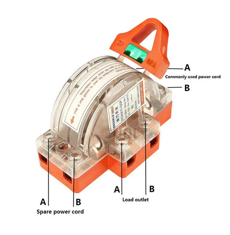 2P Knife Switch 32A 63A 100A &ndash; Double Throw High Power 220V