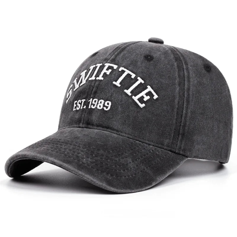 Vintage 1989 Embroidery Baseball Cap - Unisex Cotton Dad Hat