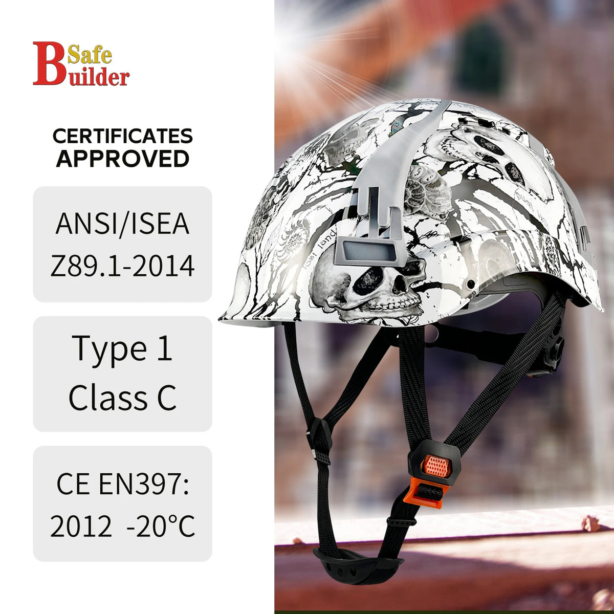 H1X Construction Safety Helmet - Adjustable Ventilation