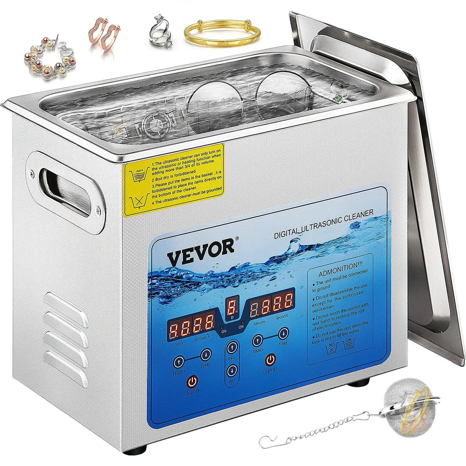 Ultrasonic Cleaner 3L-15L Portable 36K-40KHz