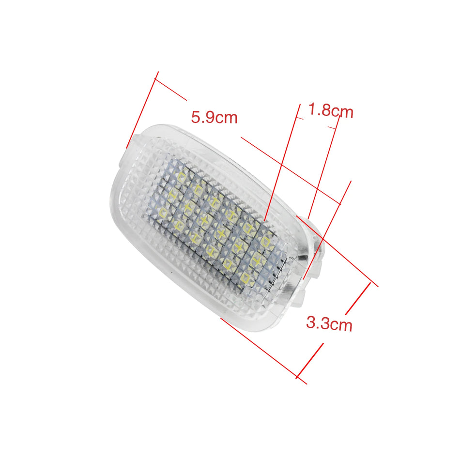 2x Kit Luce di Cortesia LED per Pavimento e Bagagliaio 12V Interno per Mercedes-Benz W204