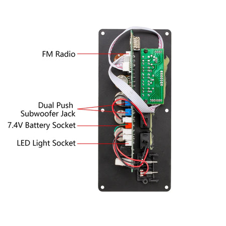 30-120W Bluetooth Amplifier Board &ndash; USB DAC and FM Radio