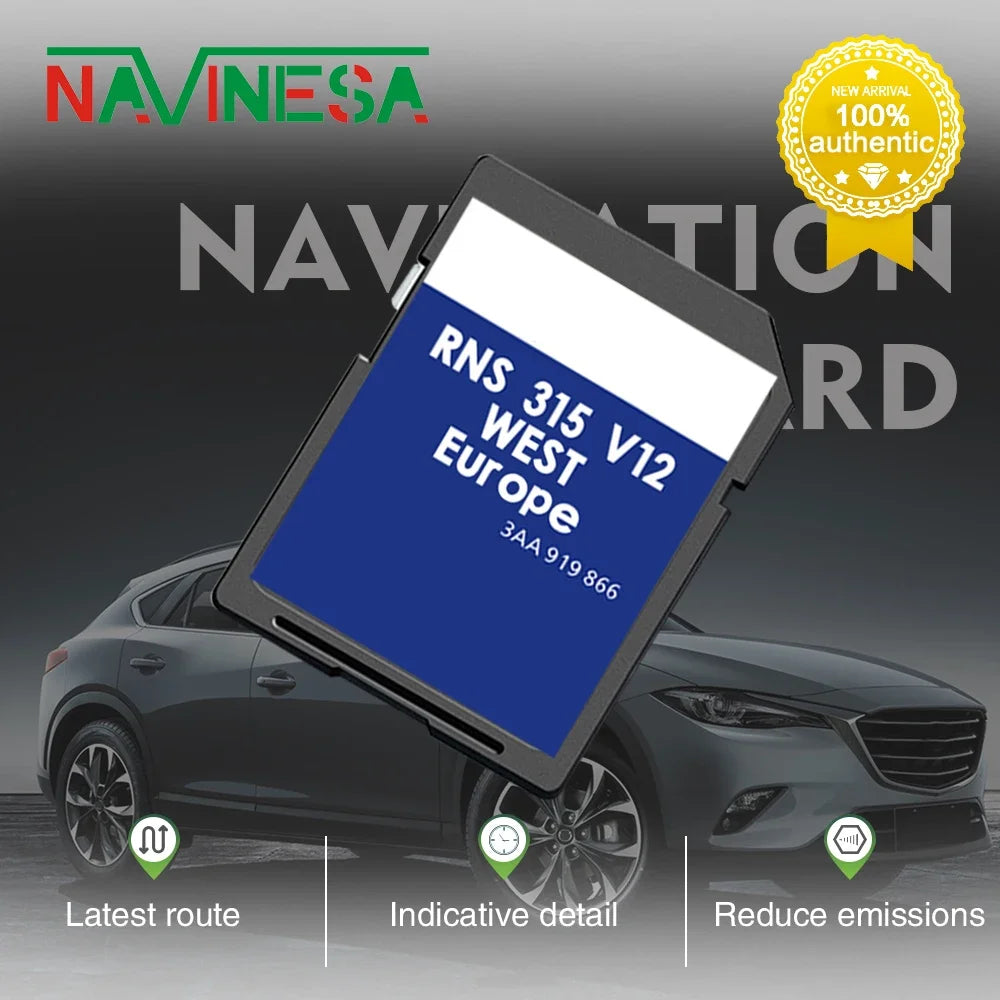 SD Card 3AA051866BE Update &ndash; West EU Navigation For VW