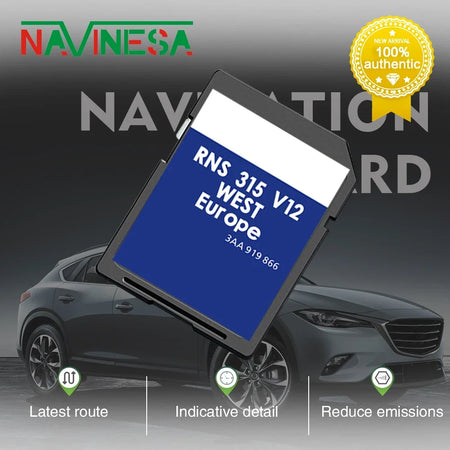 SD Card 3AA051866BE Update &ndash; West EU Navigation For VW