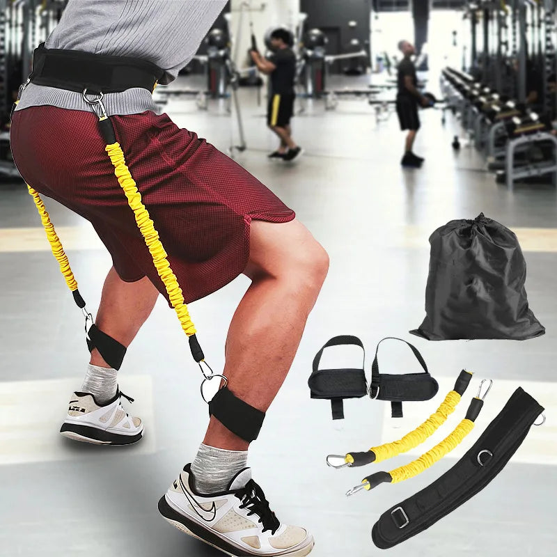 Leg Resistance Bands Taekwondo Training &ndash; Adjustable Straps Yellow