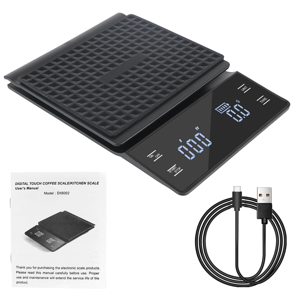 Digital Display LED 3KG Scale 0.1g 29583 &ndash; Auto Timer Chargeable Type
