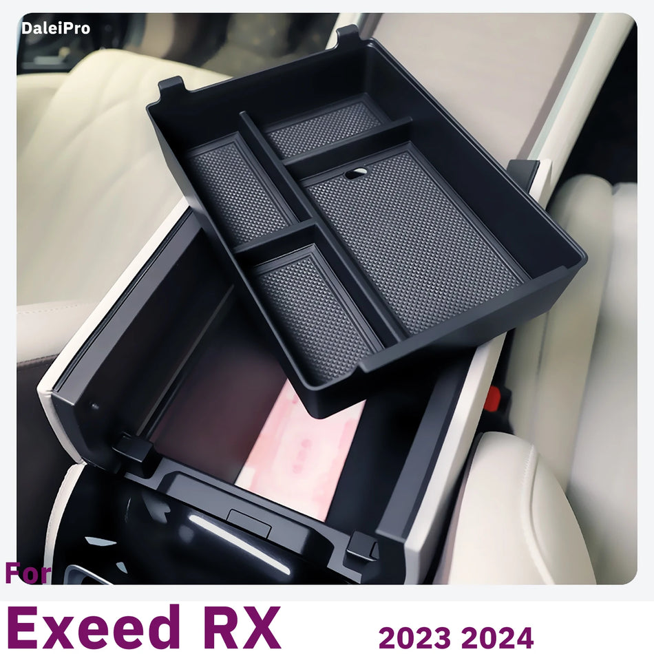 Caja de Almacenamiento para Descansabrazos Exeed RX Bandeja de Consola Central 2023 2024