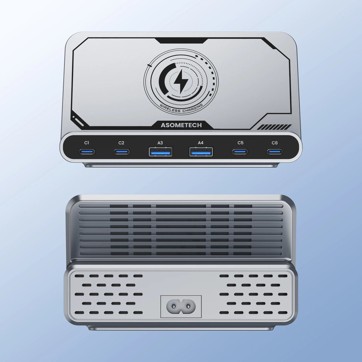 ASOMETECH 160W 7in1 USB C Fast Charging Station &ndash; Ultra-Fast Wireless Charging for Multiple Devices