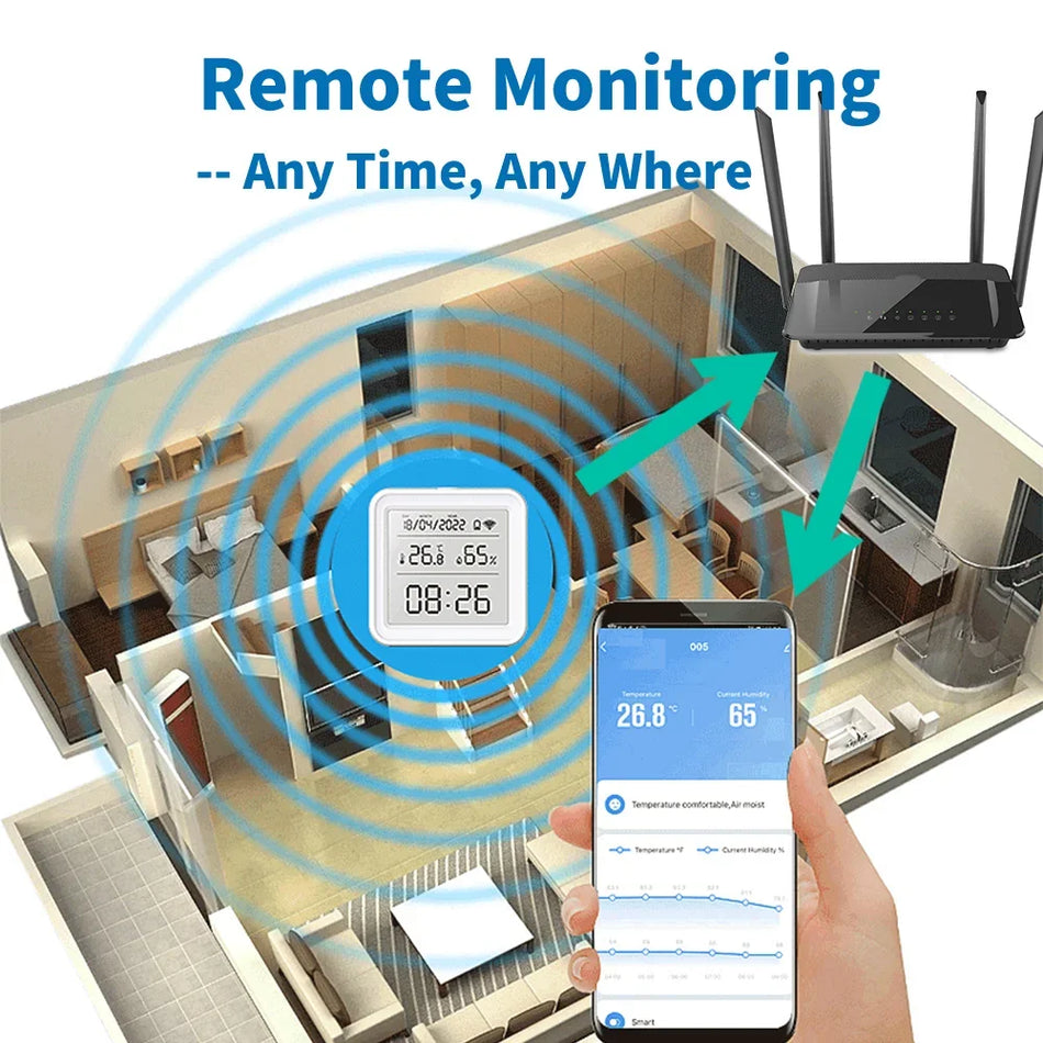 Smart WiFi Temperature Humidity Sensor