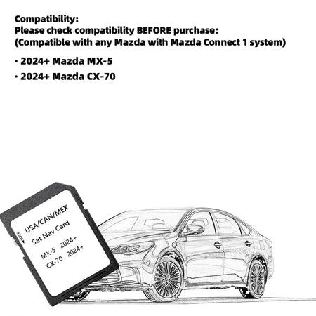 NAVINESA 2024 US CA MX Maps SDCard Mazda CX70 MX5 &ndash; Updated