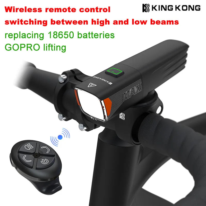 King Kong Wireless Remote Control Bicycle Light with Multiple Modes