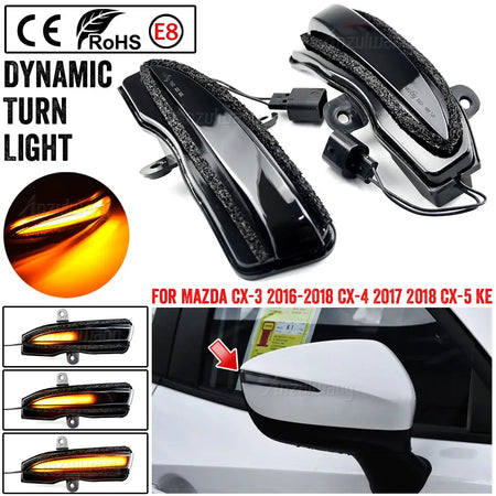 Dynamic LED Turn Signal Lights For Mazda CX-3 CX-4 CX-5 by InterCyprus Trading Ltd