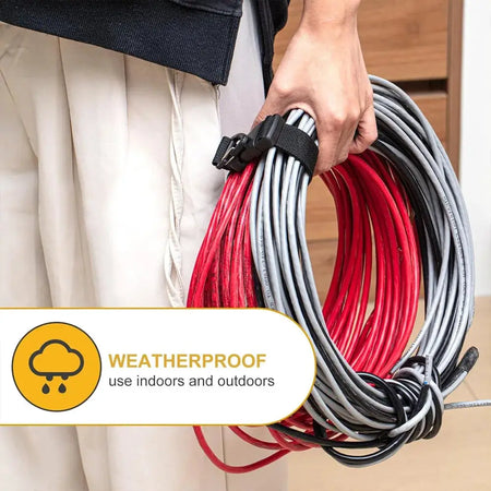 17 Inch Heavy Duty Extension Cord Organizer, Adjustable Triangle Clip Cord Hanger for Garage Storage (1/6 Pack) by InterCyprus Trading Ltd