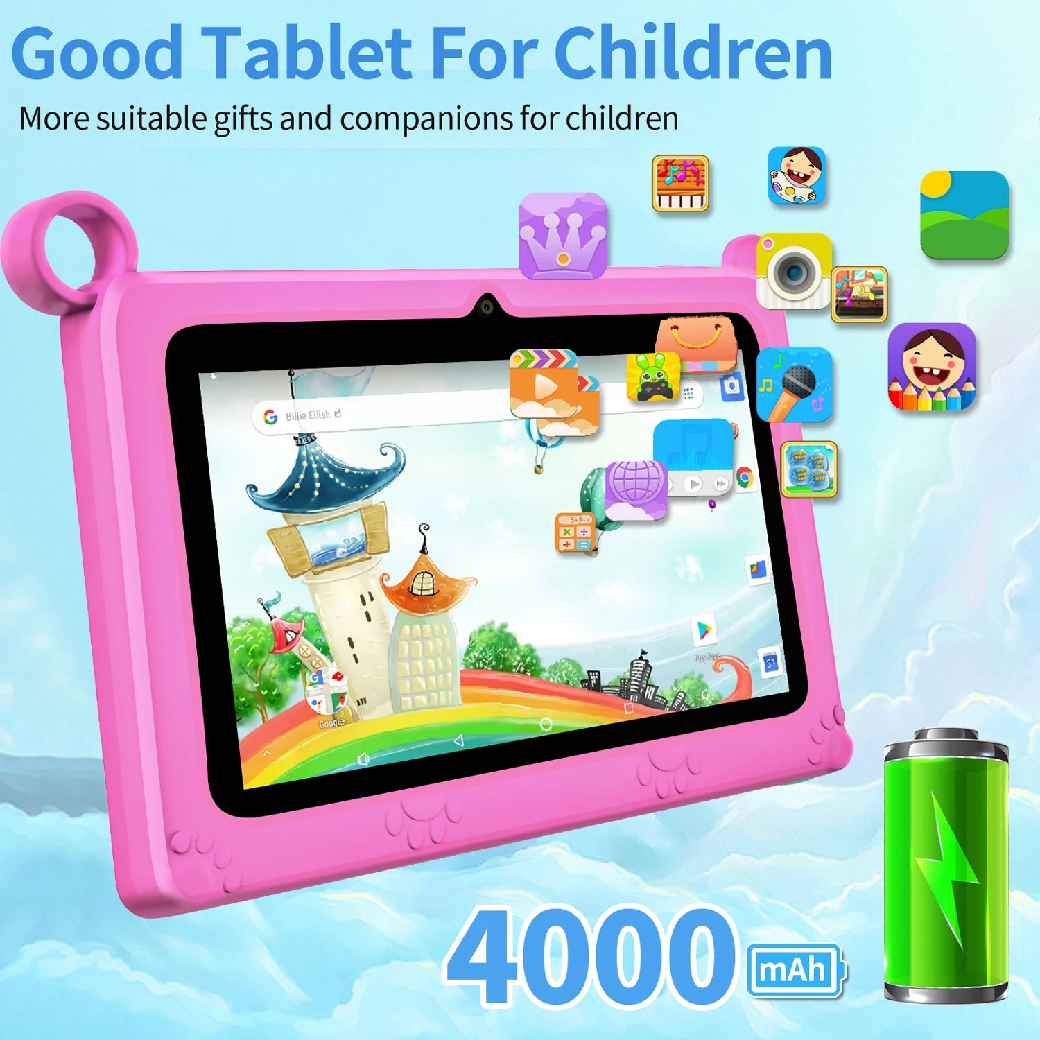 BDF Children's Tablet 7 Inch Google Learning &ndash; Quad Core