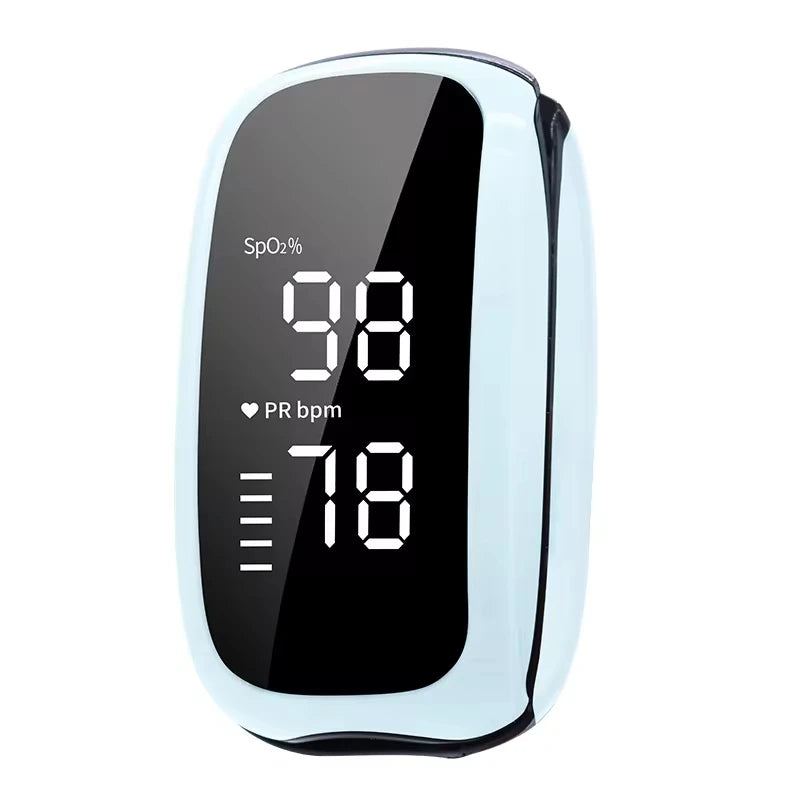 Medical Finger Pulse Oximeter - Fast 8 Second Readings Blue