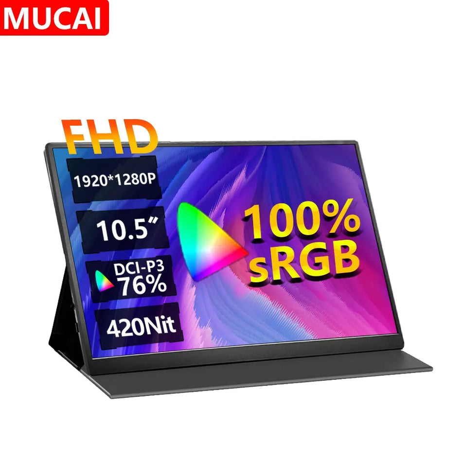 MUCAI 10.5 Inch Portable Monitor &ndash; Stunning 1280P Clarity