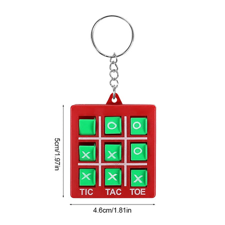 Tic Tac Toe Game Keychain - Educational Toy for Parties and Prizes
