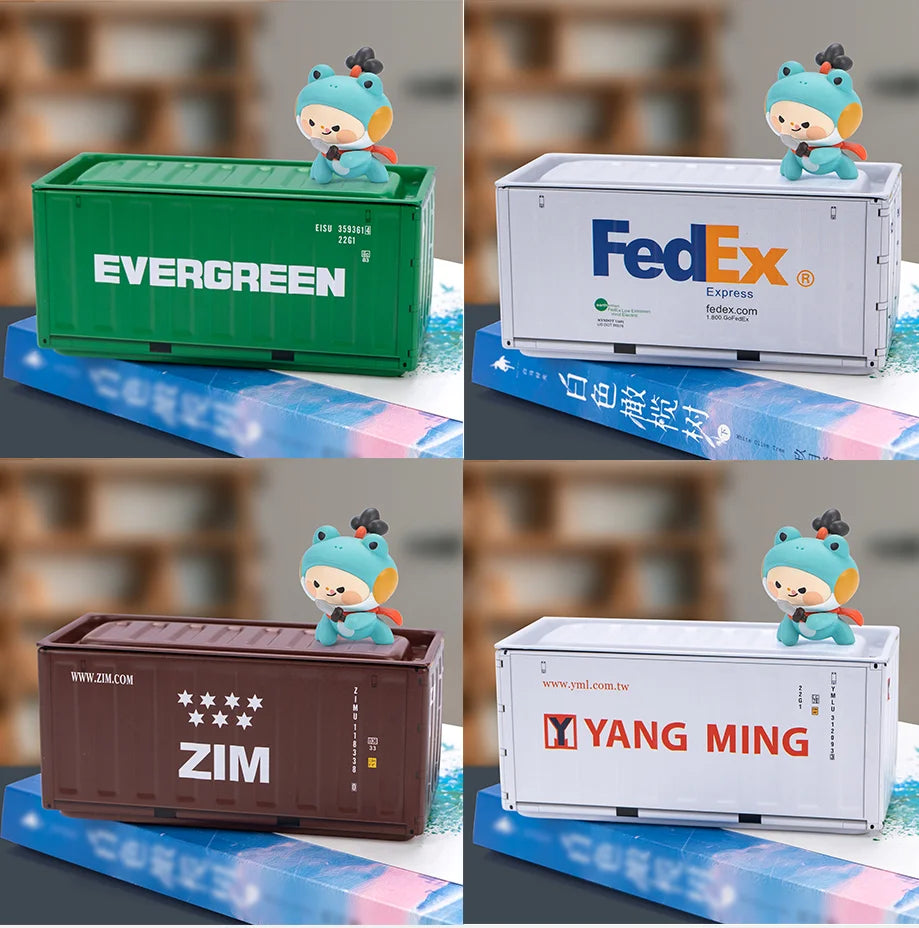 Coolplay Retro Industrial Iron Mini Storage Box Set &ndash; Creative Desktop Decoration 4pcs D / no dolls