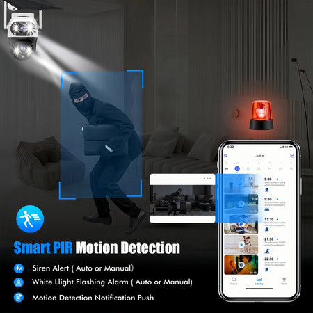 V380 8MP Dual Lens 4G Camera Solar PIR Human Detection Night Vision Waterproof Security Video IP Camara 4K Battery CCTV Monitor