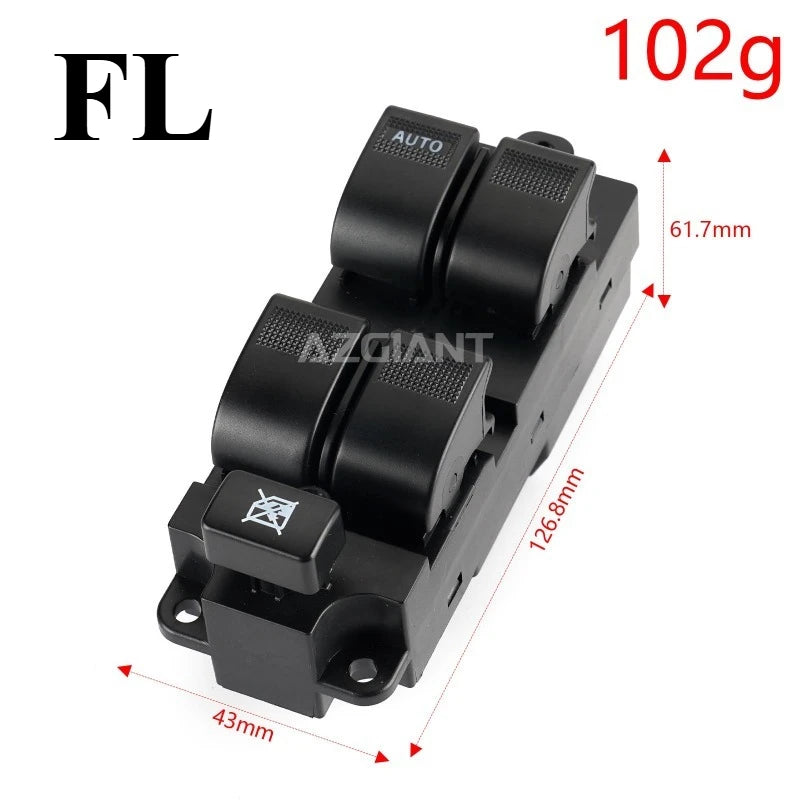 Elektrische raam schakelaar voor Mazda 3 2003-2012, Plastic Knop Vervangdeel, Duurzaam Auto Onderdeel