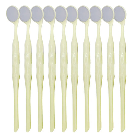 AG Dental Mouth Mirror Premium Front Surface &ndash; Dual-Sided Yellow-1Box