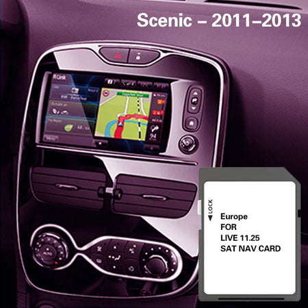 Compatibile Scenic 2011 2013 Live Map SD 8GB &ndash; Plug Play CHINA / for Scenic 2011