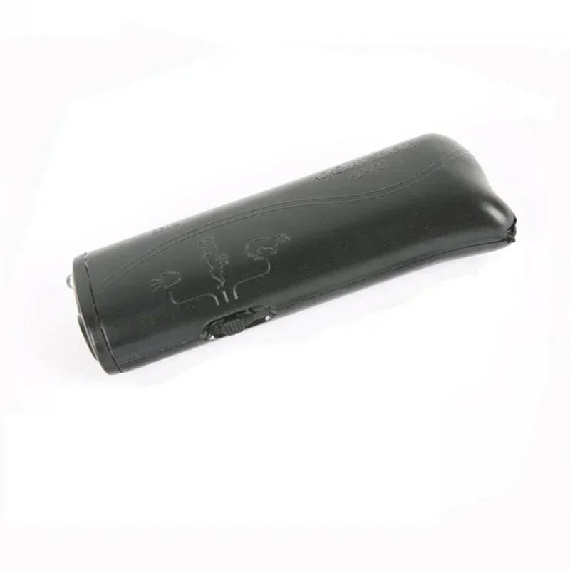 3-in-1 Ultrasonic Dog Bark Stopper &amp; Trainer with LED Flashlight black