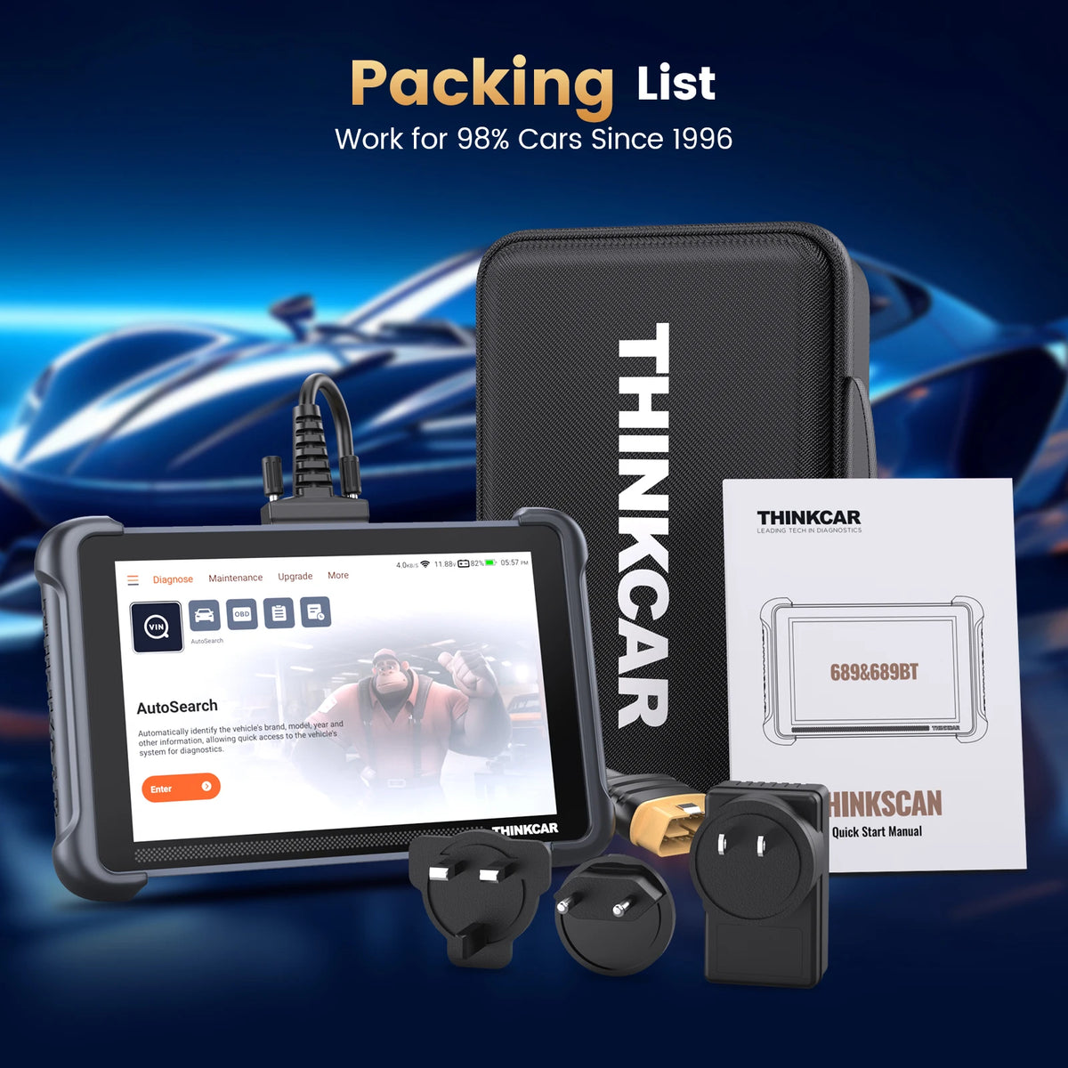 THINKCAR THINKSCAN 689 &ndash; BiDirectional ECU Coding Pro THINKSCAN 689 / Mexico