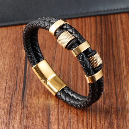 Leather Charm Bracelet for Men