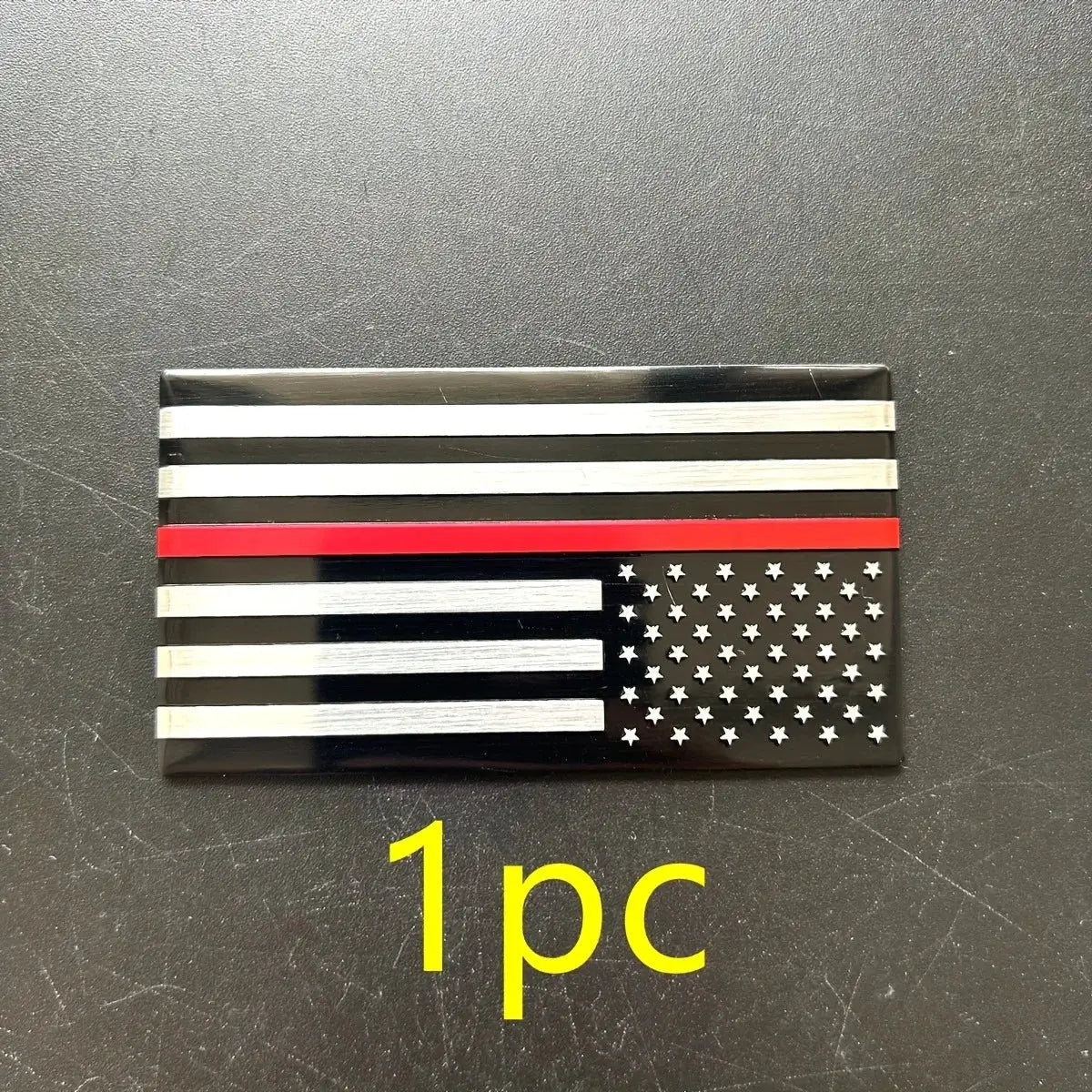 Durable Aluminum American Flag Car Badge Sticker Universal by InterCyprus Trading Ltd