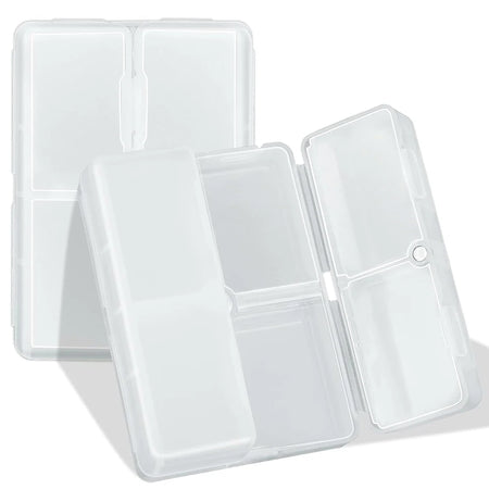 1Pcs Daily Pill Organizer &ndash; Portable Folding Design for Travel white