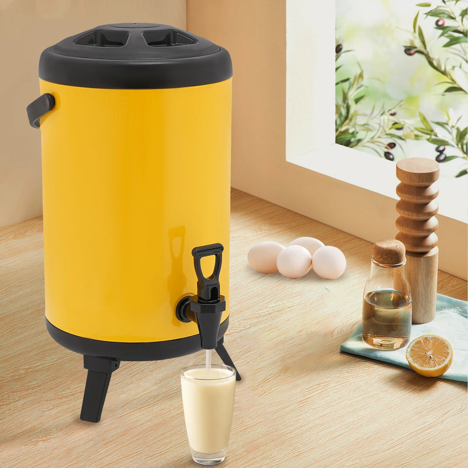 Dispensador de Bebidas Aislado de Acero Inoxidable con Pico en Forma de U