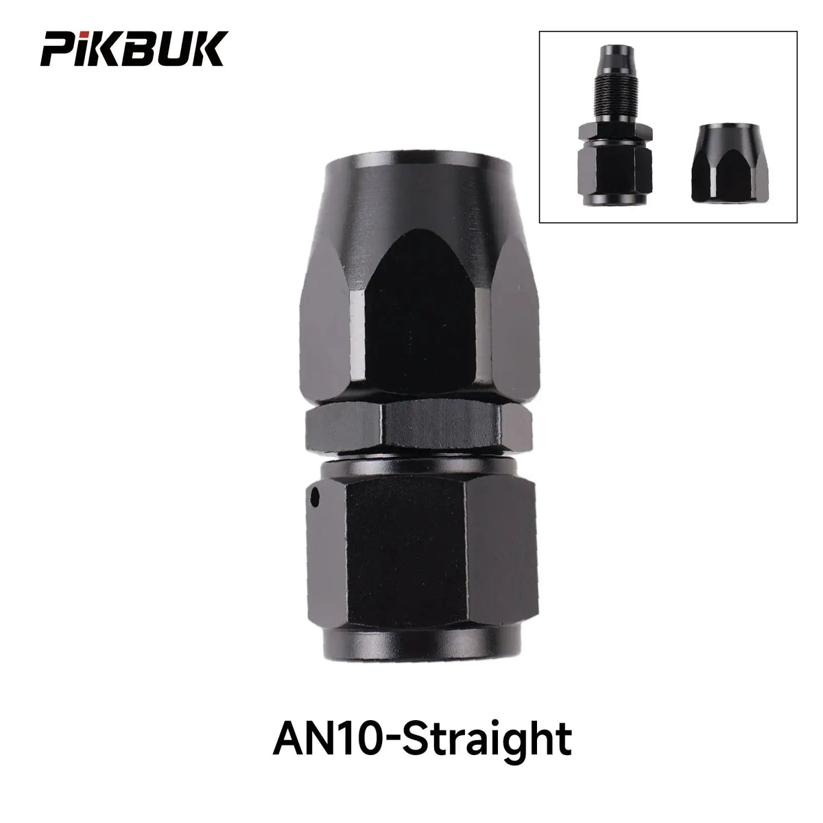 PIKBUK Aluminum AN4 6 8 10 12 Forged Type Swivel Hose End Fitting Adapter Oil Cooler Fuel Line Straight 45 90 Degree by InterCyprus Trading Ltd