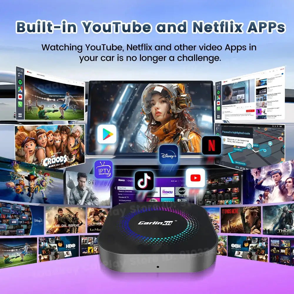 Carlinkit Android 13 CarPlay Android Auto AI Box S2F 8 Core