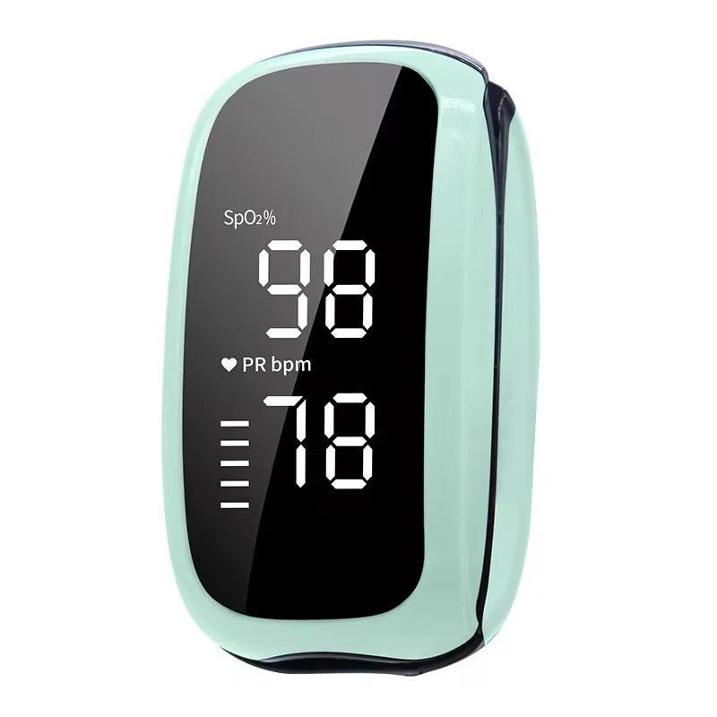 Medical Finger Pulse Oximeter - Fast 8 Second Readings Green